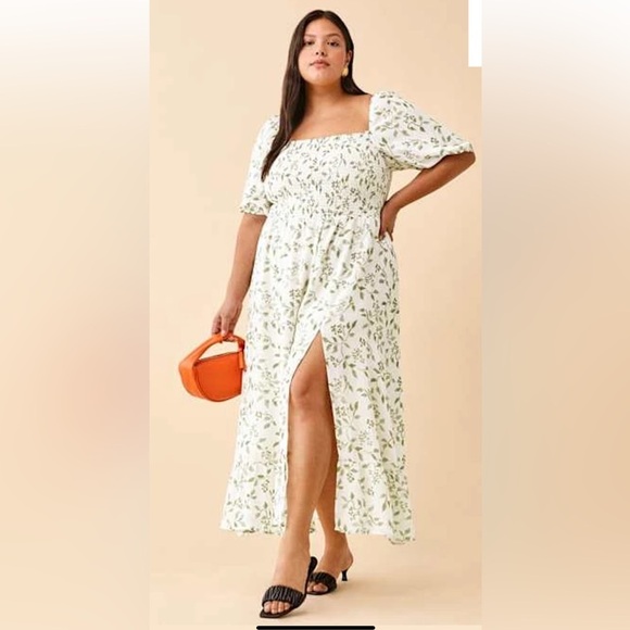 Reformation Dresses & Skirts - Reformation Floral Green Dress Size 3X‎